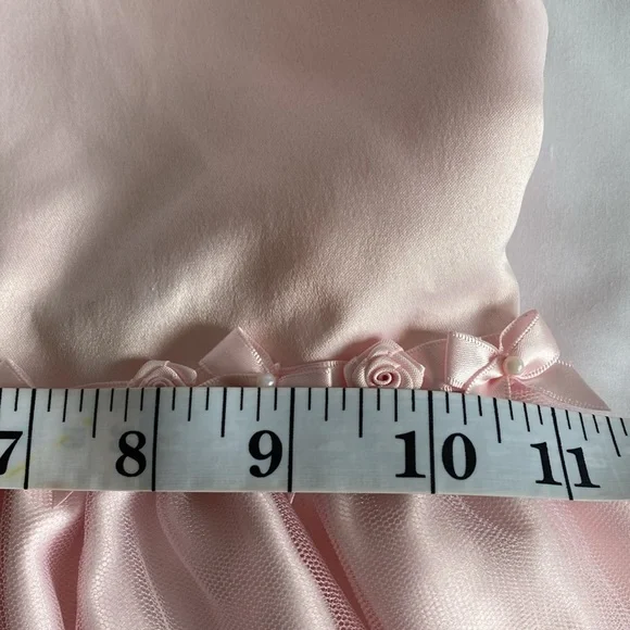 Cinderella Girls Pink Dress Dressy Formal Wedding Flower Girl Easter Zip Size 4 - Picture 9 of 11